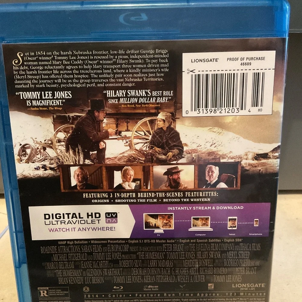 Blu Ray Disc -The Homesman. V42